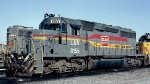 Louisville#& Nashville SD40-2 #8155, from the 30 units in order #816010, at the Tilford Yard Diesel Service Center 